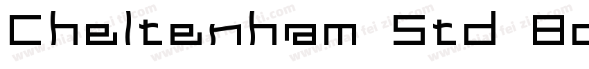 Cheltenham Std Bold Extra Condensed字体转换